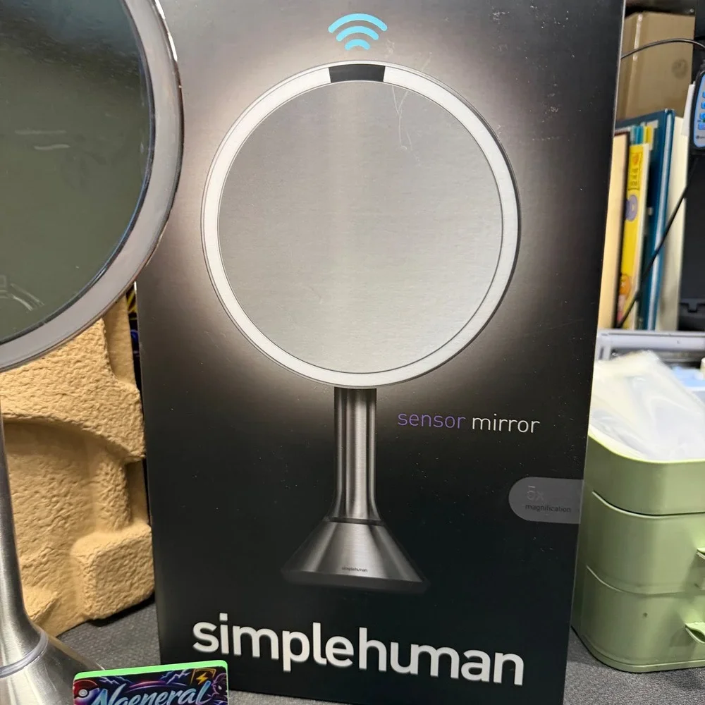 Simplehuman ST3052 Sensor Mirror 5x Magnification Brushed Stainless Steel As-Is